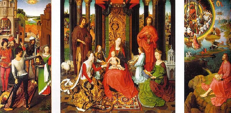 Triptych of St.John the Baptist and St.John the Evangelist, Hans Memling